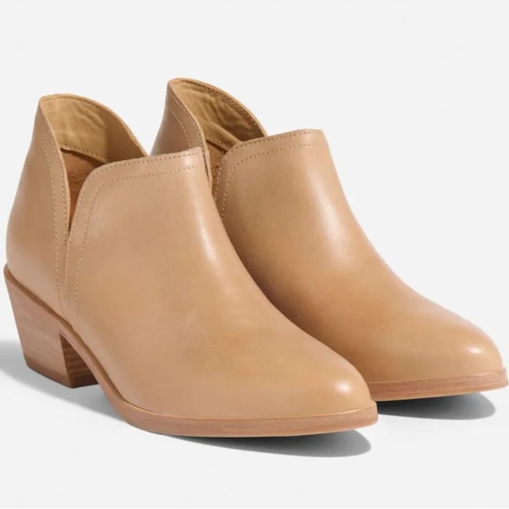 MIA Tan Ankle Booties with Minimalist Design